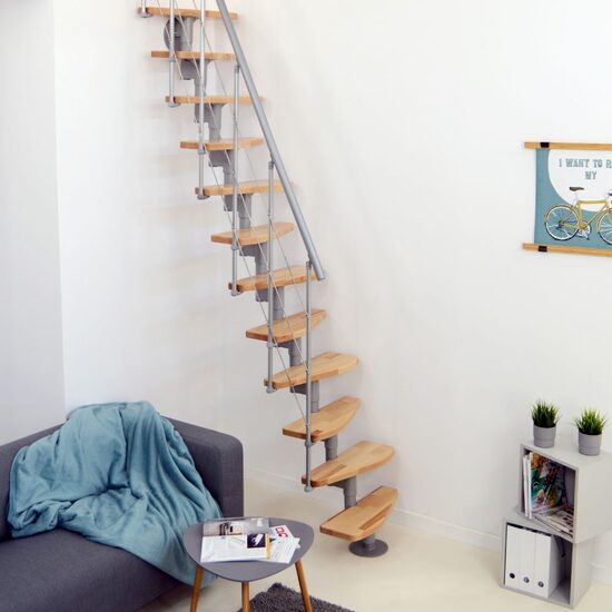 Modultrappa NIZZA Minka – Silver / Bok